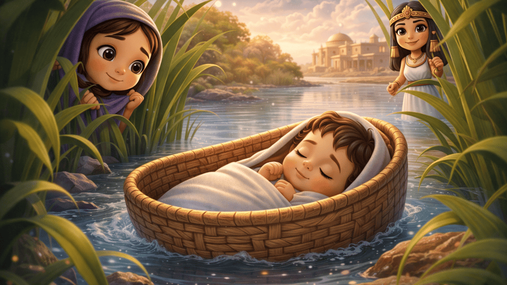 Moisés no Cestinho — história bíblica infantil